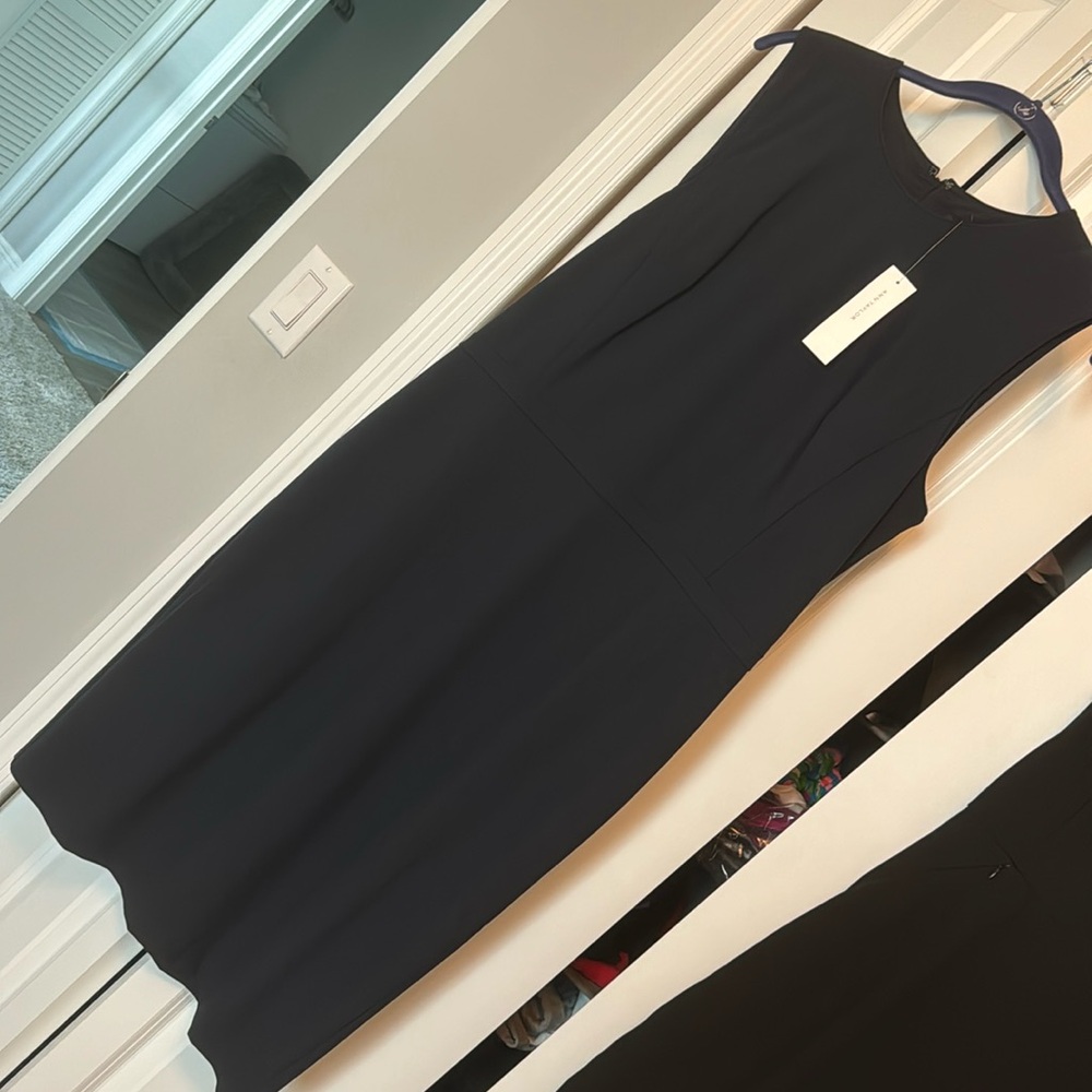 Navy Ann Taylor Sheath Dress- NWT size 12